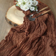 10 ft Cheesecloth Table Runner Cotton Wedding Linens