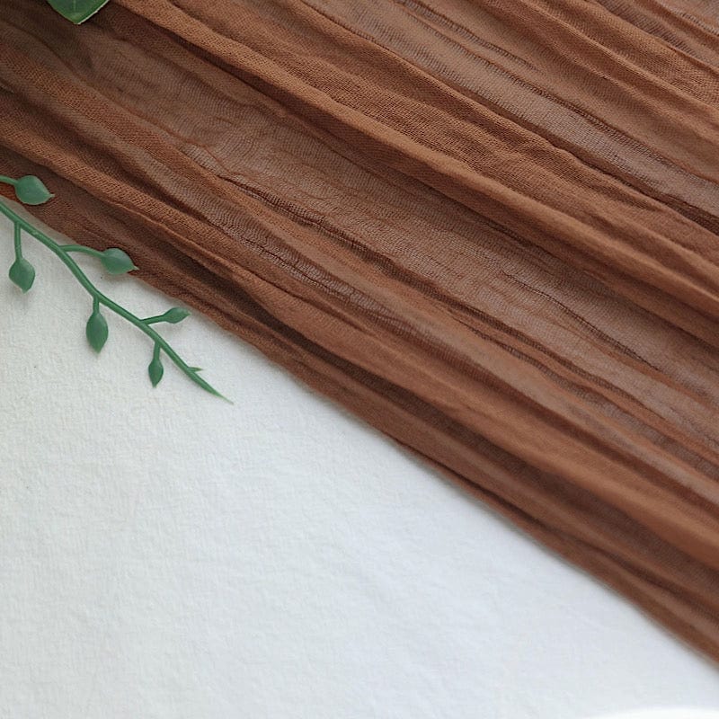 10 ft Cheesecloth Table Runner Cotton Wedding Linens