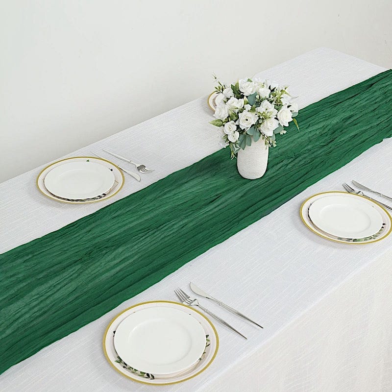 10 ft Cheesecloth Table Runner Cotton Wedding Linens