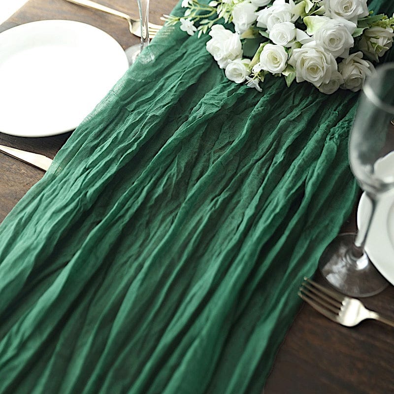 10 ft Cheesecloth Table Runner Cotton Wedding Linens