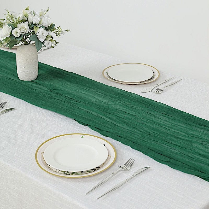 10 ft Cheesecloth Table Runner Cotton Wedding Linens
