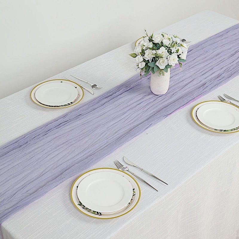 10 ft Cheesecloth Table Runner Cotton Wedding Linens