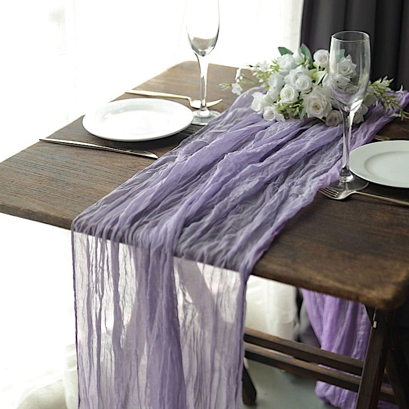 10 ft Cheesecloth Table Runner Cotton Wedding Linens