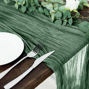 10 ft Cheesecloth Table Runner Cotton Wedding Linens