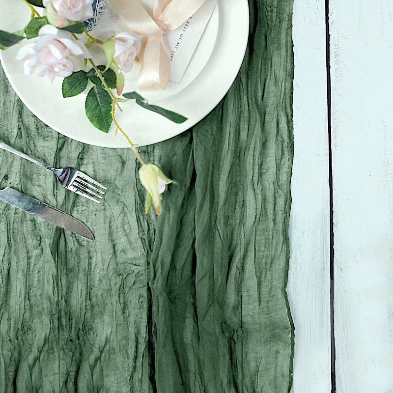 10 ft Cheesecloth Table Runner Cotton Wedding Linens