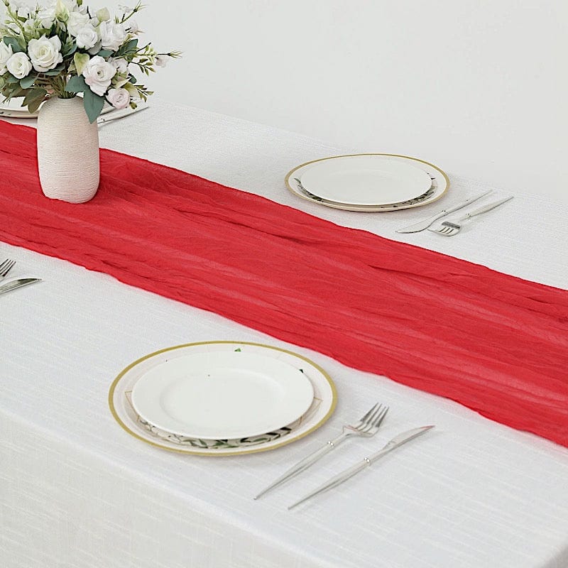 10 ft Cheesecloth Table Runner Cotton Wedding Linens