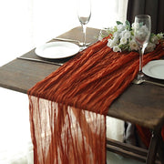 10 ft Cheesecloth Table Runner Cotton Wedding Linens