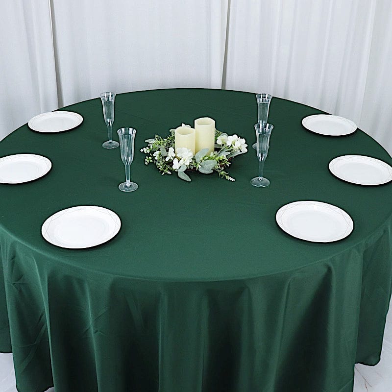 108" Polyester Round Tablecloth Wedding Party Table Linens