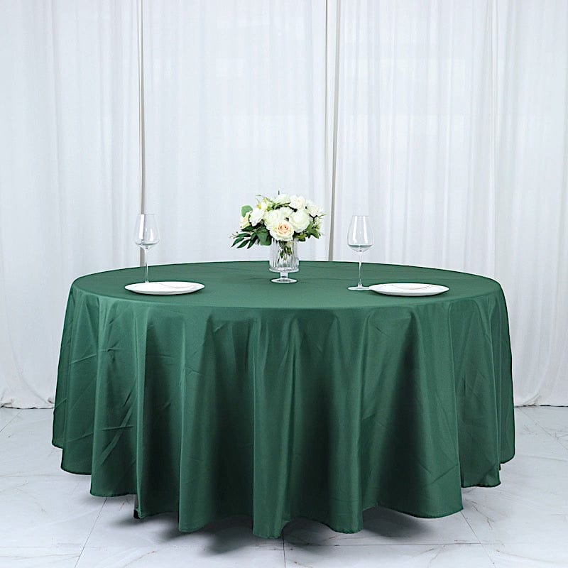 108" Polyester Round Tablecloth Wedding Party Table Linens TAB_108_HUNT_POLY