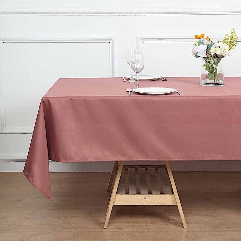 60x102" Polyester Rectangular Tablecloth Wedding Table Linens