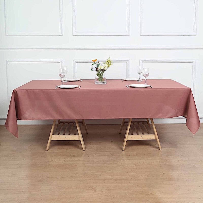 60x102" Polyester Rectangular Tablecloth Wedding Table Linens