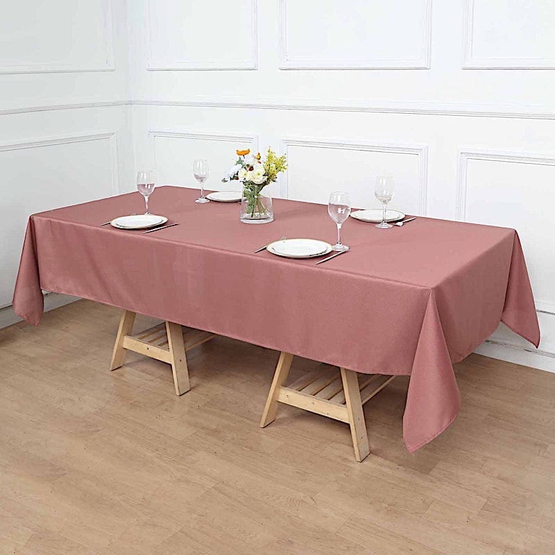 60x102" Polyester Rectangular Tablecloth Wedding Table Linens