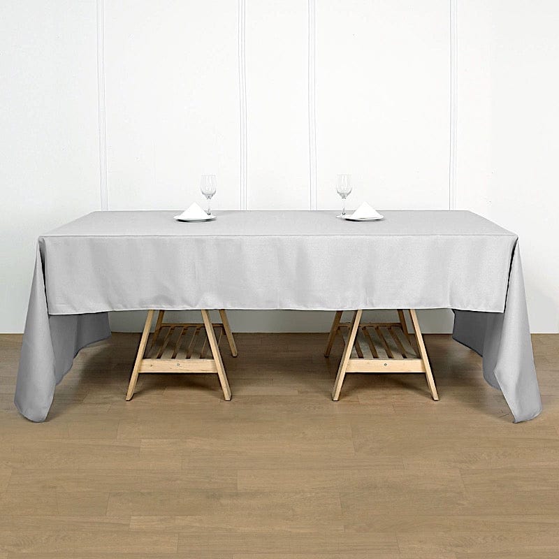 60x102" Polyester Rectangular Tablecloth Wedding Table Linens