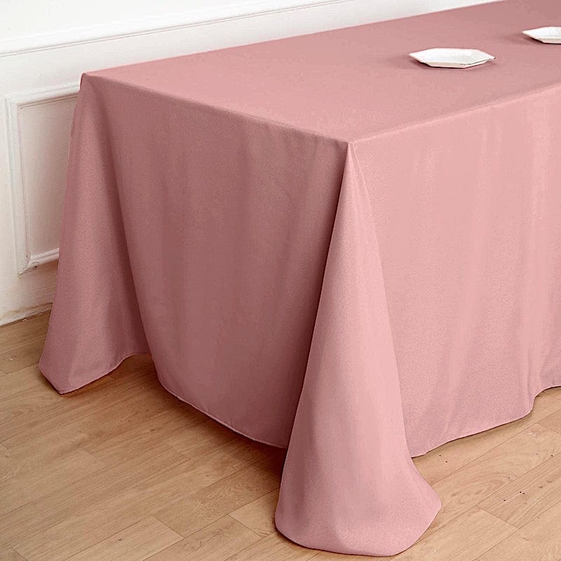90" x 132" Polyester Rectangular Tablecloth