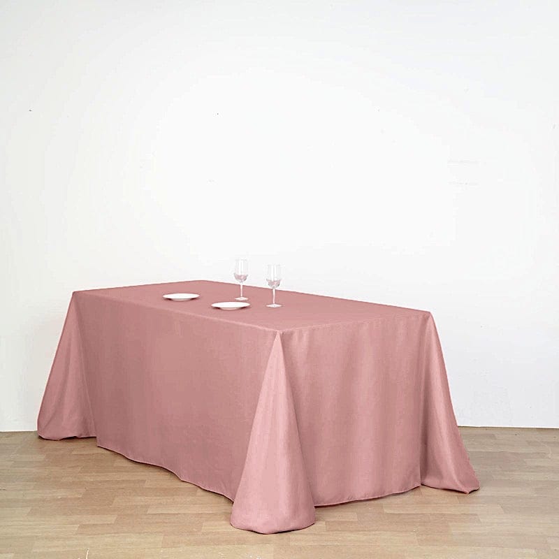 90" x 132" Polyester Rectangular Tablecloth