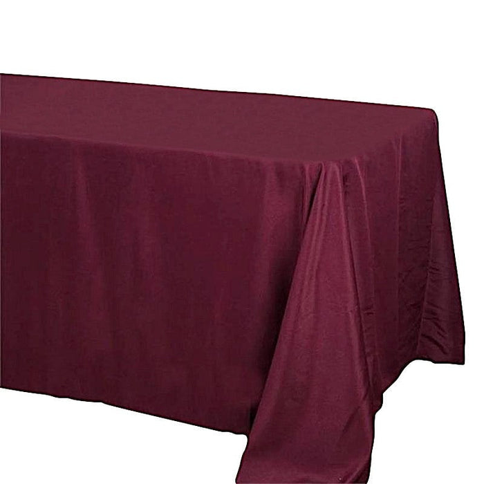 90" x 132" Polyester Rectangular Tablecloth TAB_90132_BURG_POLY