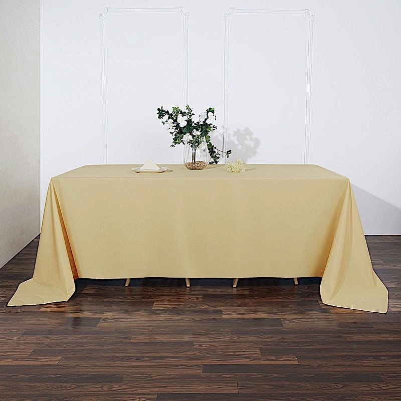 90" x 132" Polyester Rectangular Tablecloth TAB_90132_CHMP_POLY