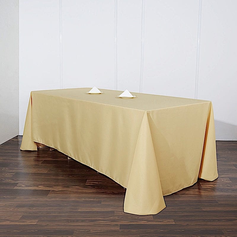 90" x 132" Polyester Rectangular Tablecloth