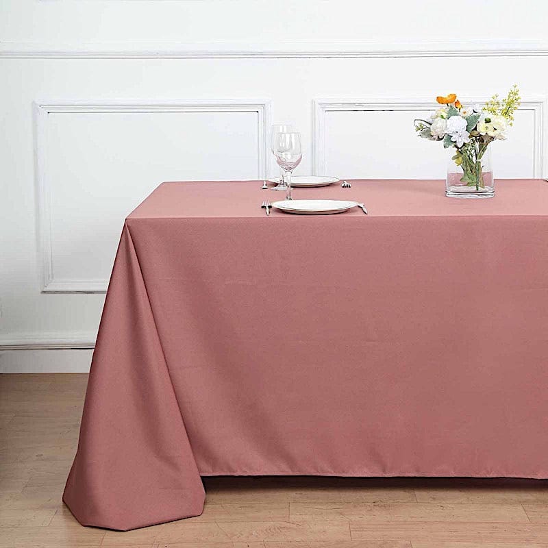 90" x 132" Polyester Rectangular Tablecloth