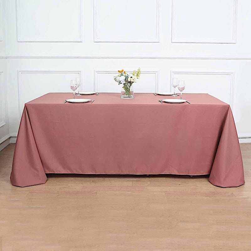 90" x 132" Polyester Rectangular Tablecloth TAB_90132_CRS_POLY