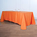 90" x 132" Polyester Rectangular Tablecloth TAB_90132_ORNG_POLY