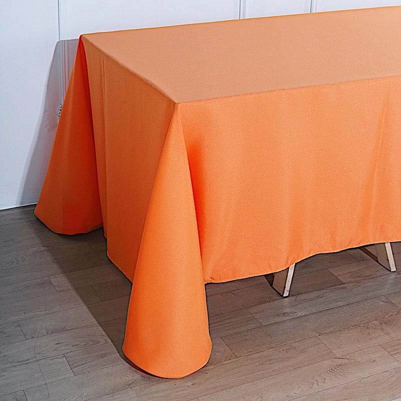 90" x 132" Polyester Rectangular Tablecloth