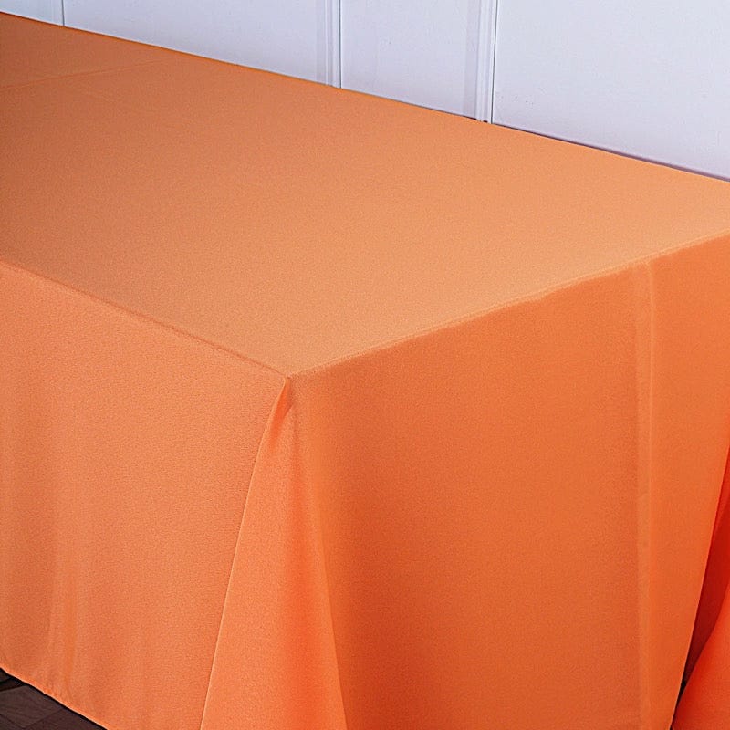 90" x 132" Polyester Rectangular Tablecloth