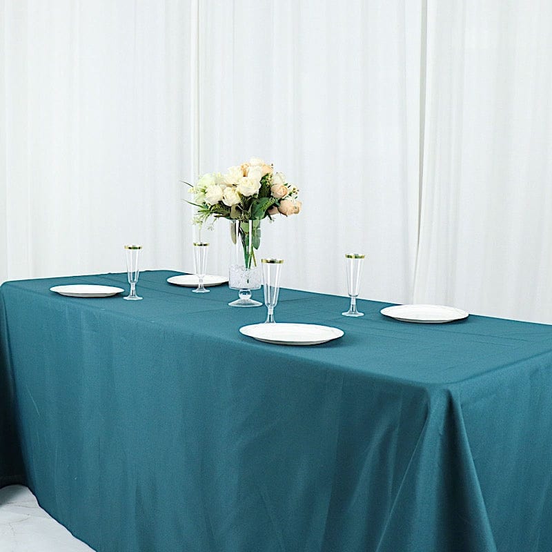 90" x 132" Polyester Rectangular Tablecloth