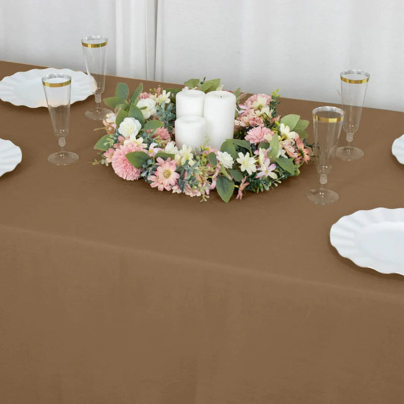 90" x 132" Polyester Rectangular Tablecloth