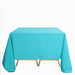 90" x 90" Polyester Square Tablecloth TAB_SQUR_90_TURQ_POLY