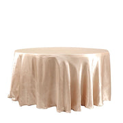 120" Satin Round Tablecloth Wedding Party Table Linens