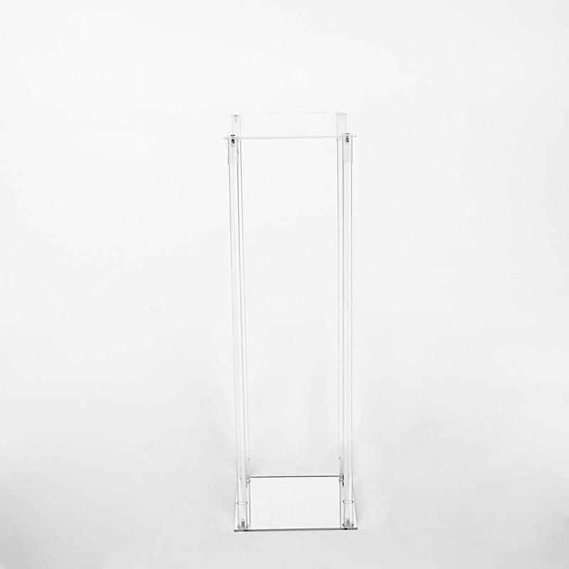 Acrylic Flower Stand Column Vase PROP_BOX_003_32_CLR