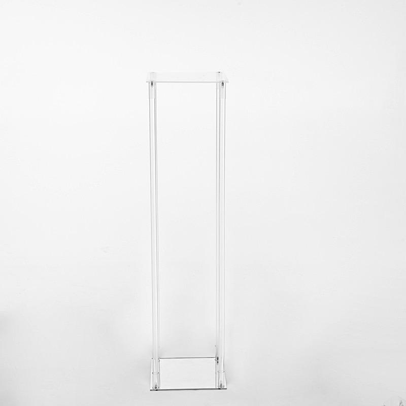 Acrylic Flower Stand Column Vase PROP_BOX_003_40_CLR