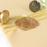 Antique "Thank You" and "With Love" Wax Seal Stamp Kit - Gold and Silver STK_SEAL_SMP01_GDSV
