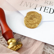 Antique "Thank You" and "With Love" Wax Seal Stamp Kit - Gold and Silver STK_SEAL_SMP01_GDSV