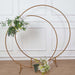 Balloon Circle Metal Frame Wedding Arch Backdrop Stand - Gold