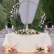Balloon Circle Metal Frame Wedding Arch Backdrop Stand - Gold
