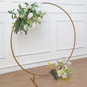 Balloon Circle Metal Frame Wedding Arch Backdrop Stand - Gold