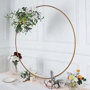 Balloon Circle Metal Frame Wedding Arch Backdrop Stand - Gold