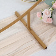 Balloon Circle Metal Frame Wedding Arch Backdrop Stand - Gold