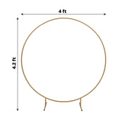 Balloon Circle Metal Frame Wedding Arch Backdrop Stand - Gold
