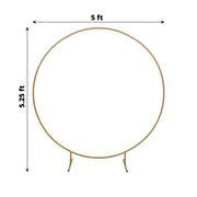 Balloon Circle Metal Frame Wedding Arch Backdrop Stand - Gold