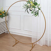 Balloon Circle Metal Frame Wedding Arch Backdrop Stand - Gold