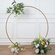 Balloon Circle Metal Frame Wedding Arch Backdrop Stand - Gold