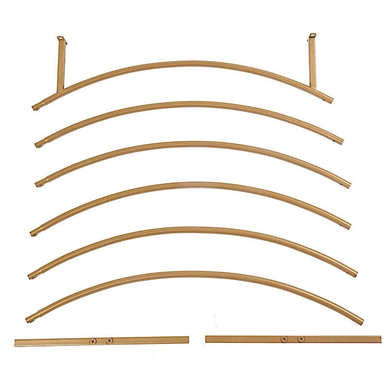 Balloon Circle Metal Frame Wedding Arch Backdrop Stand - Gold