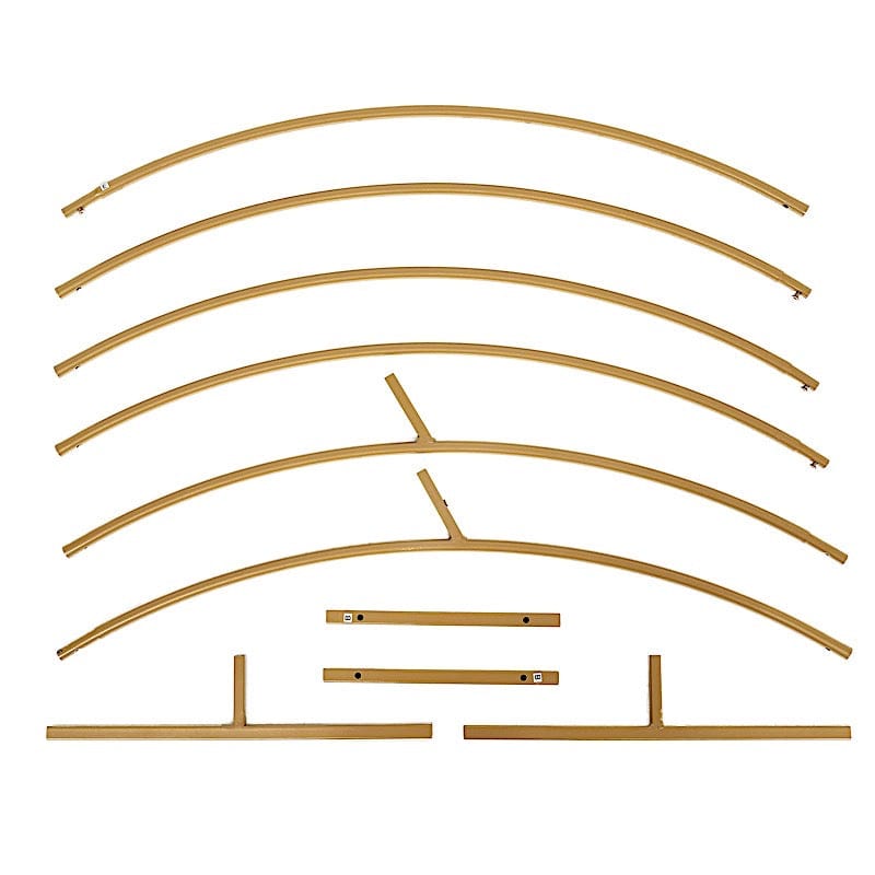 Balloon Circle Metal Frame Wedding Arch Backdrop Stand - Gold