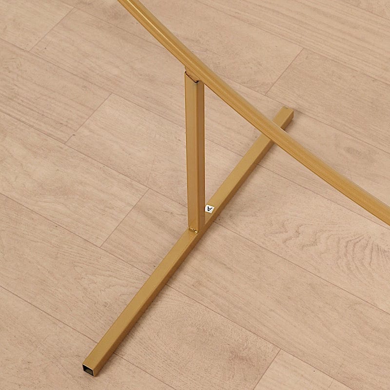 Balloon Circle Metal Frame Wedding Arch Backdrop Stand - Gold