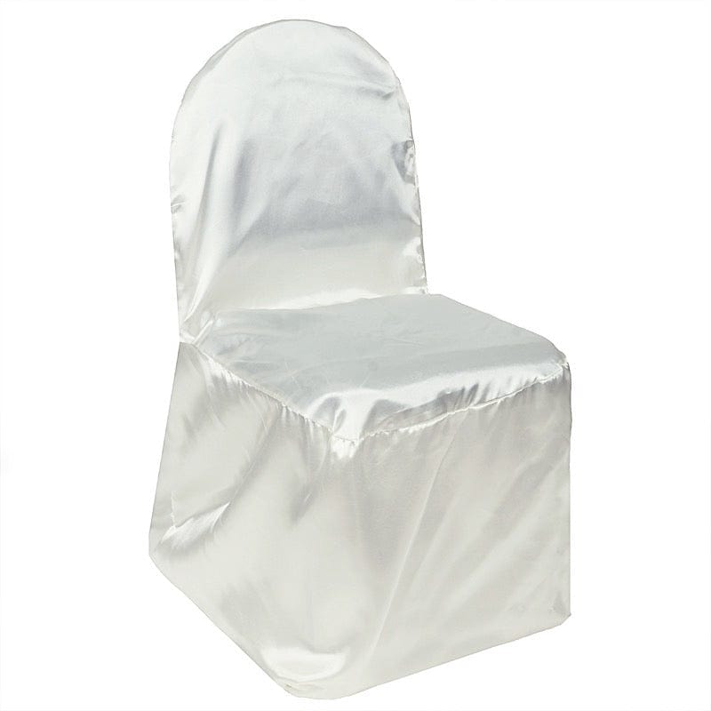 Banquet Chair Cover Satin CHAIR_STNBANQ_IVR