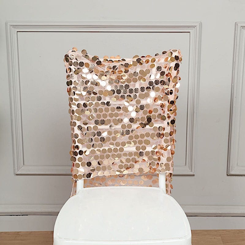 Big Payette Sequin Chiavari Chair Slipcover