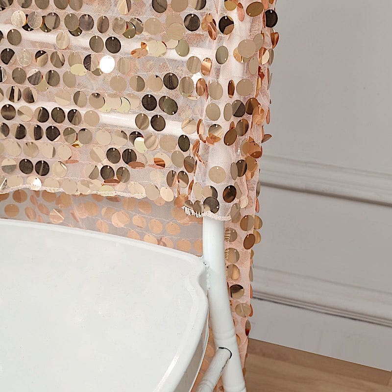 Big Payette Sequin Chiavari Chair Slipcover